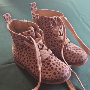 Cat & Jack Brown Spotted Kids Boots